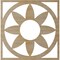 Ekena Millwork Blume Wood Fretwork Pierced Ceiling Medallion, Hickory, 22"OD x 7 5/8"ID x 1/4"T CMWP22X22X0250BLHI - alternate 5